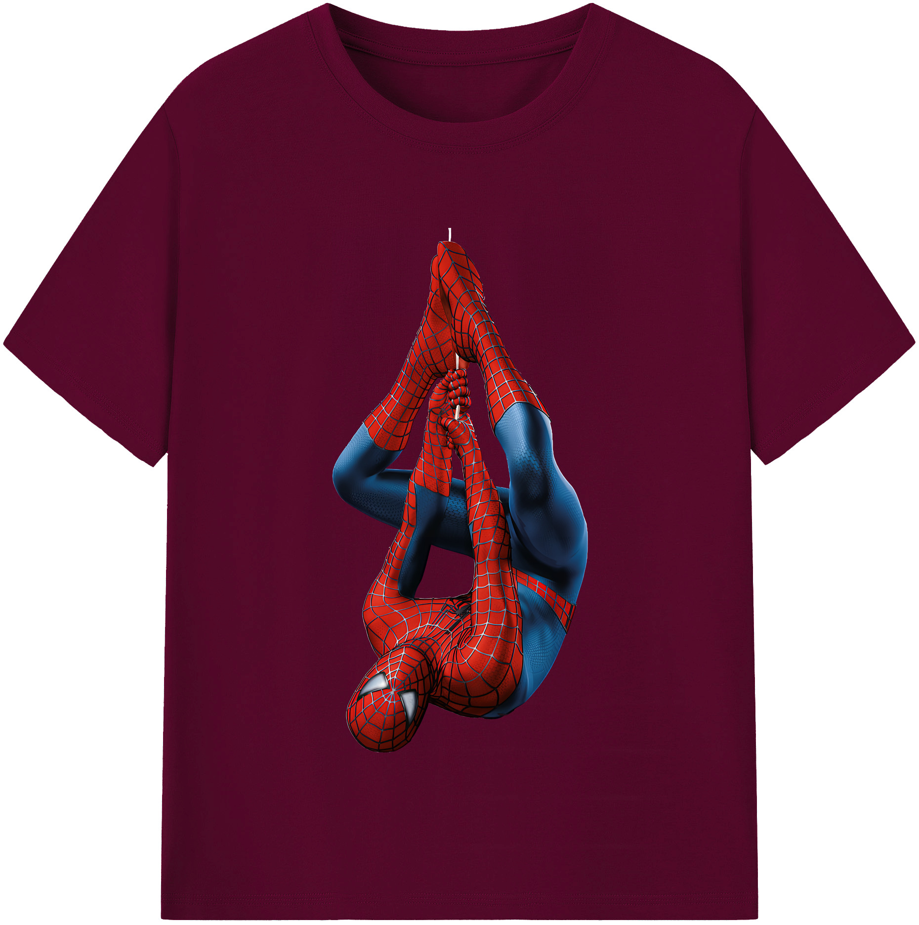 （画像用） Spider Man スパイダーマン レディースカジュアルプリントTシャツ（綿100％）